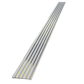 Glossy White with Gold Inlay