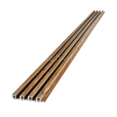 Walnut Grain WPC Fluted Panel