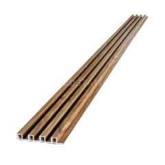 Walnut Grain WPC Fluted Panel