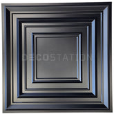 3D Wall Panel – Infinity Square Black