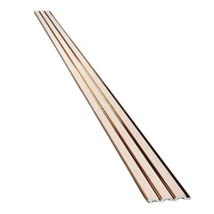 Lux Rose-Gold-Accent WPC Fluted Panel