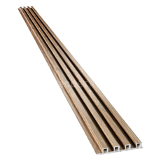 Walnut Grain WPC Fluted Panel