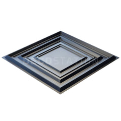 3D Wall Panel – Infinity Square Black