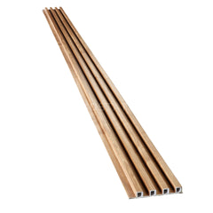 Natural Oak WPC Fluted Panel