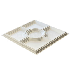 3D Wall Panel – Circle Frame White
