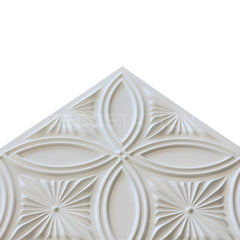 3D Wall Panel – Crystal Bloom White