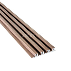 Mocha Wood WPC Fluted Panel