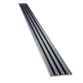 Brushed Navy WPC Fluted Panel