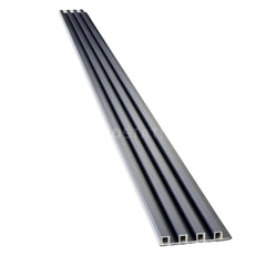 Brushed Navy WPC Fluted Panel