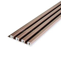 Walnut Brown WPC Fluted Panel