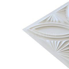 3D Wall Panel – Crystal Bloom White