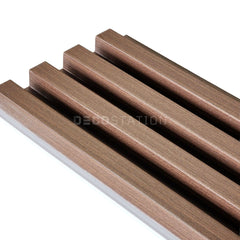 Walnut Brown WPC Fluted Panel