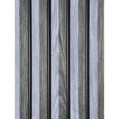 Textured Charcoal Grey Fluted Panel with Black Trims