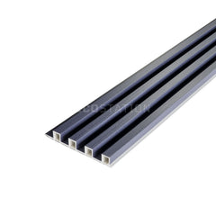 Brushed Navy WPC Fluted Panel