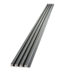 Two-Tone Grey & Black WPC Fluted Panel