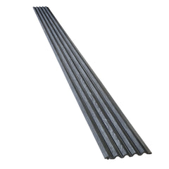 Textured Charcoal Grey Fluted Panel with Black Trims