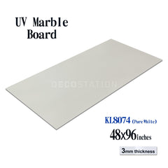 Pure White UV Marble Board – Model KL8074