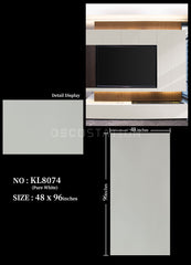 Pure White UV Marble Board – Model KL8074