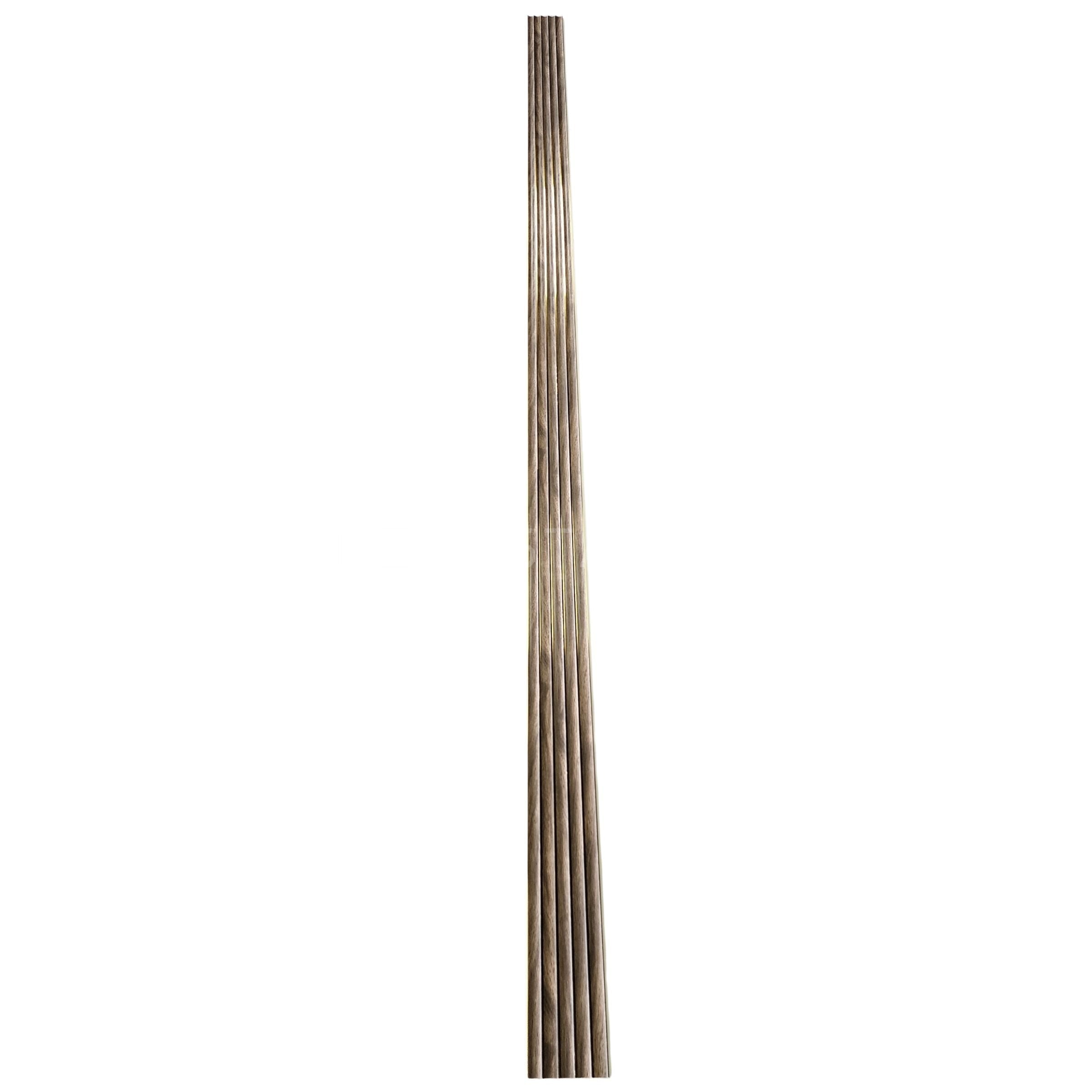Gold-Lined Walnut PU Wall Panel