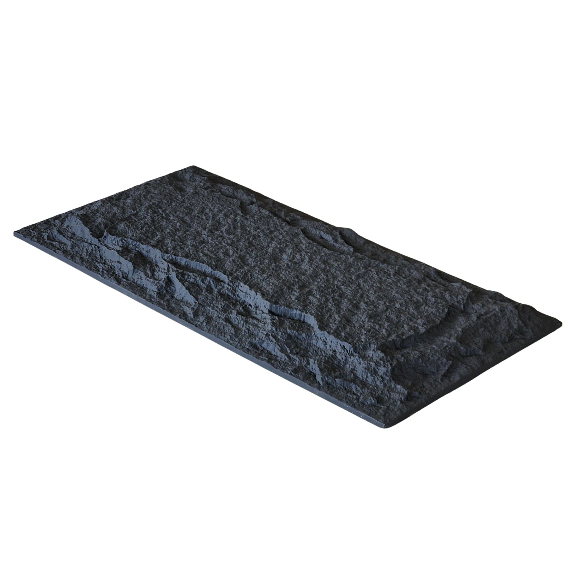 PU Faux Stone Panel – Slate Black