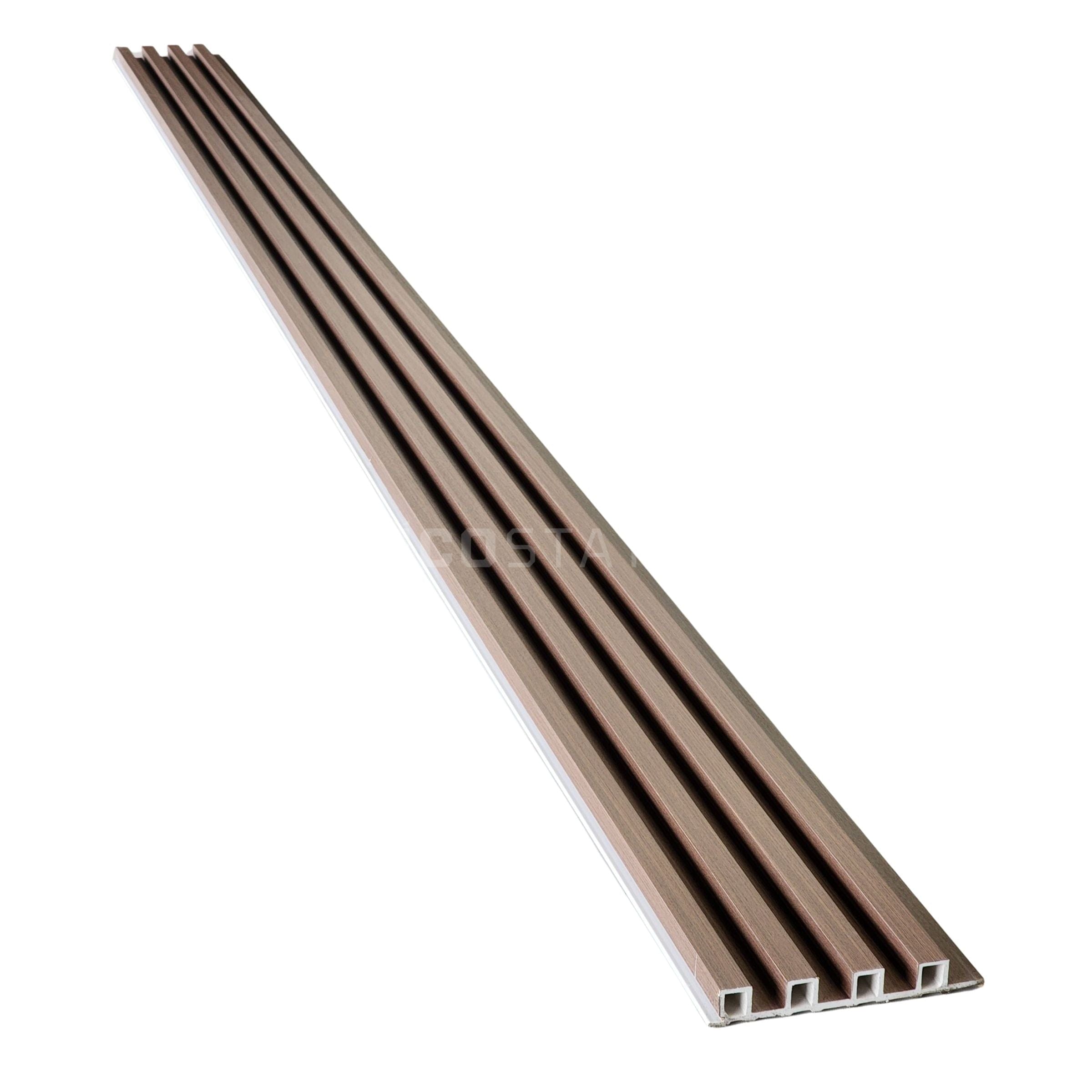 Walnut Brown WPC Fluted Panel