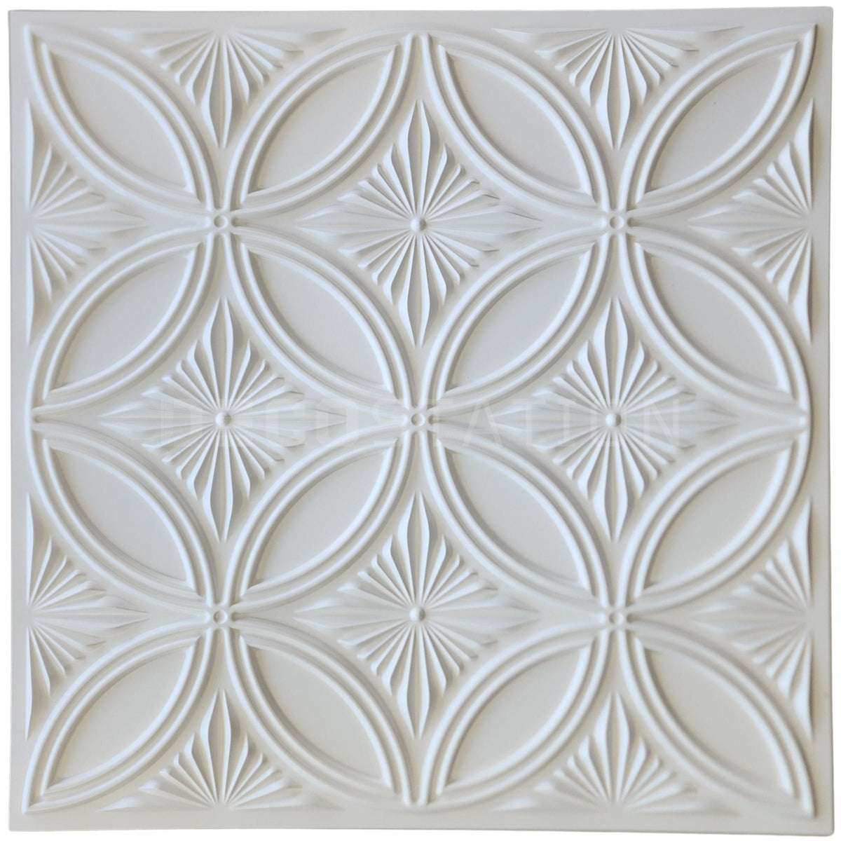3D Wall Panel – Crystal Bloom White