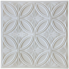3D Wall Panel – Crystal Bloom White