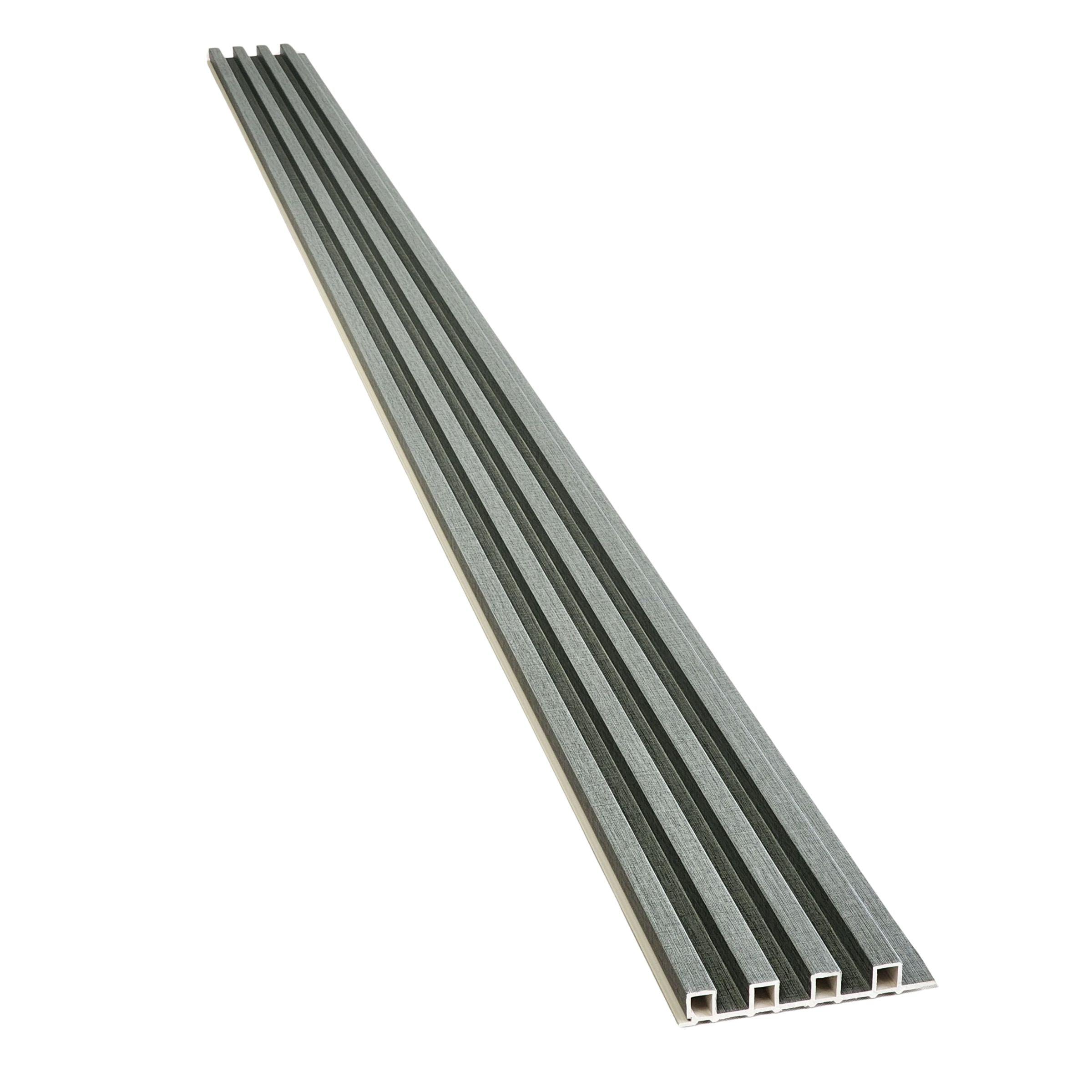 Textured Grey WPC Fluted Panel