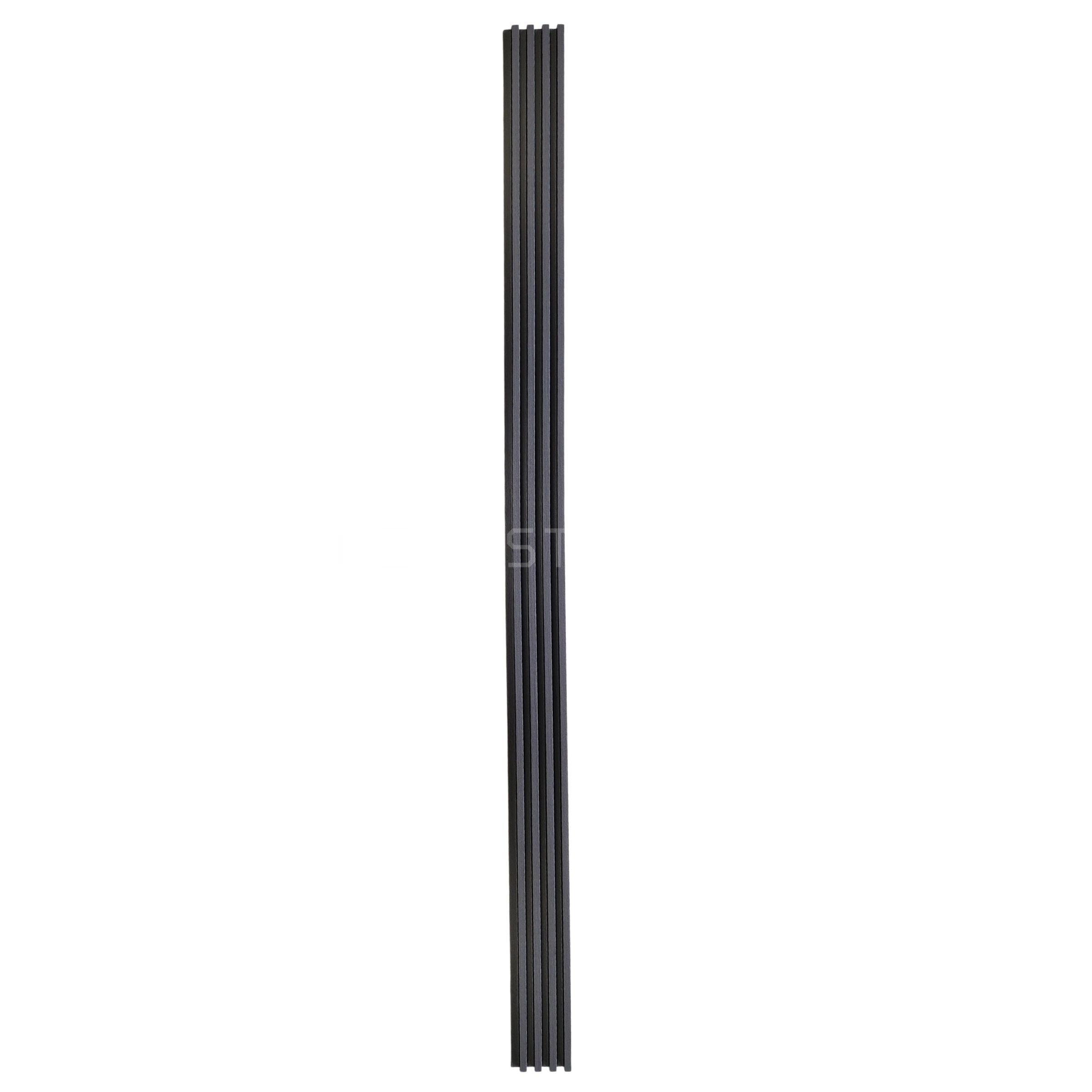 Brushed Navy WPC Fluted Panel