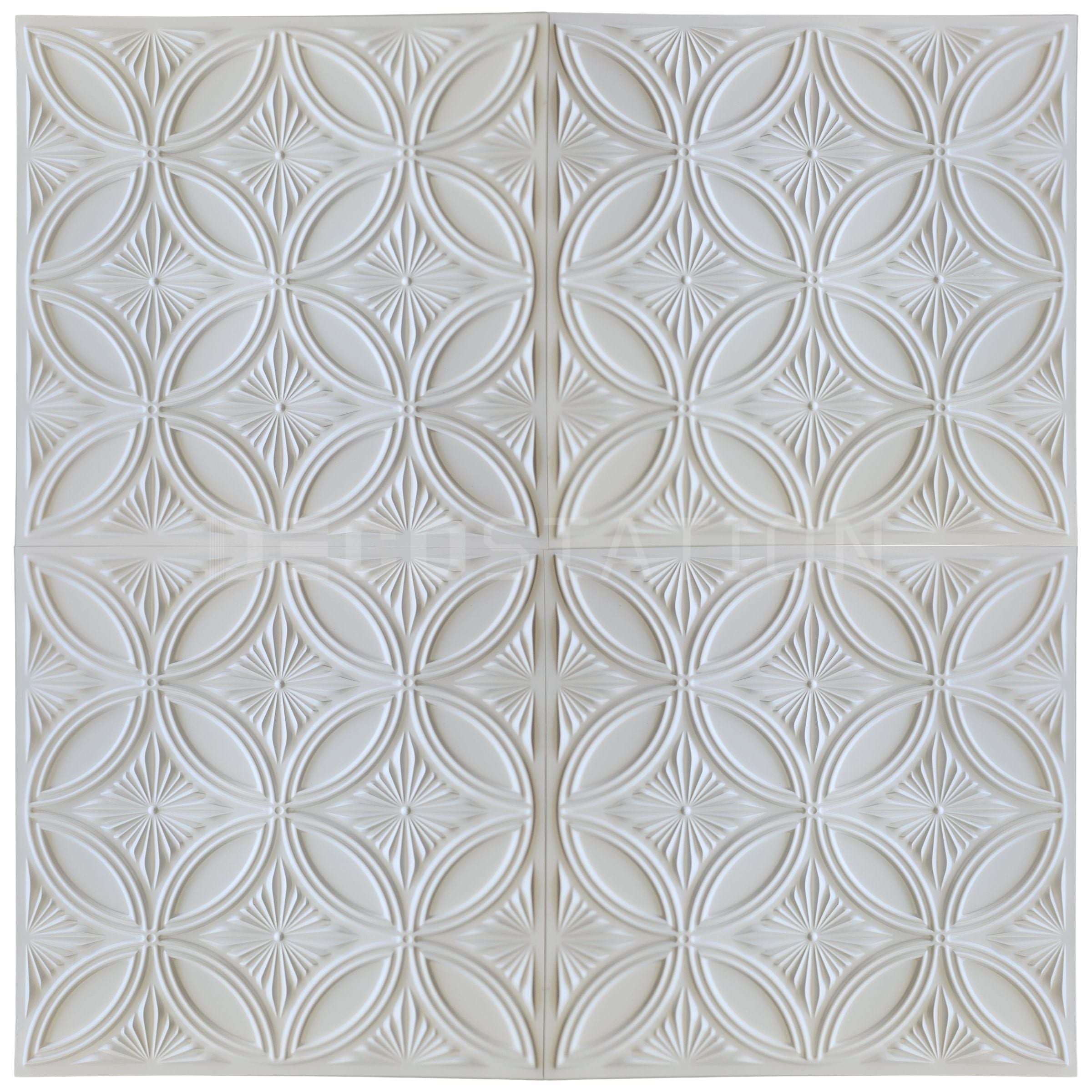 3D Wall Panel – Crystal Bloom White