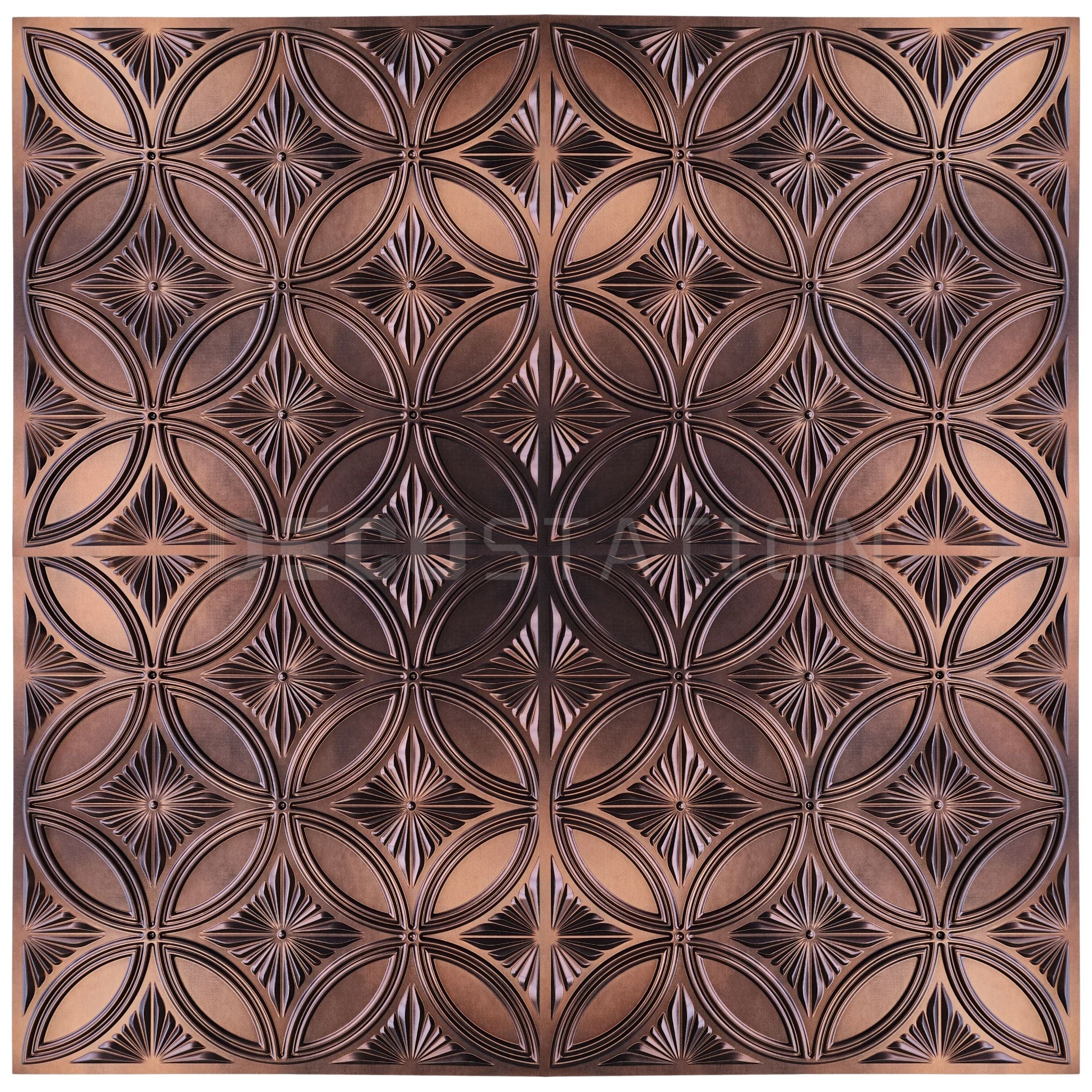3D Wall Panel – Royal Copper Bloom