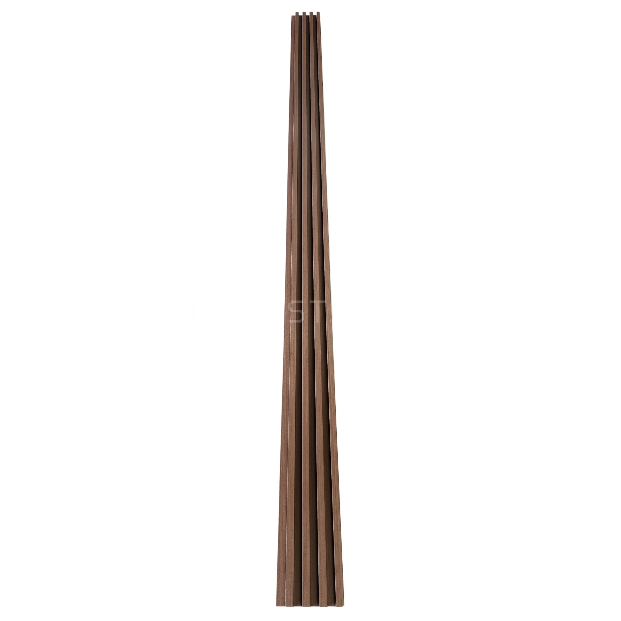 Mocha Wood WPC Fluted Panel