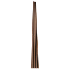 Mocha Wood WPC Fluted Panel