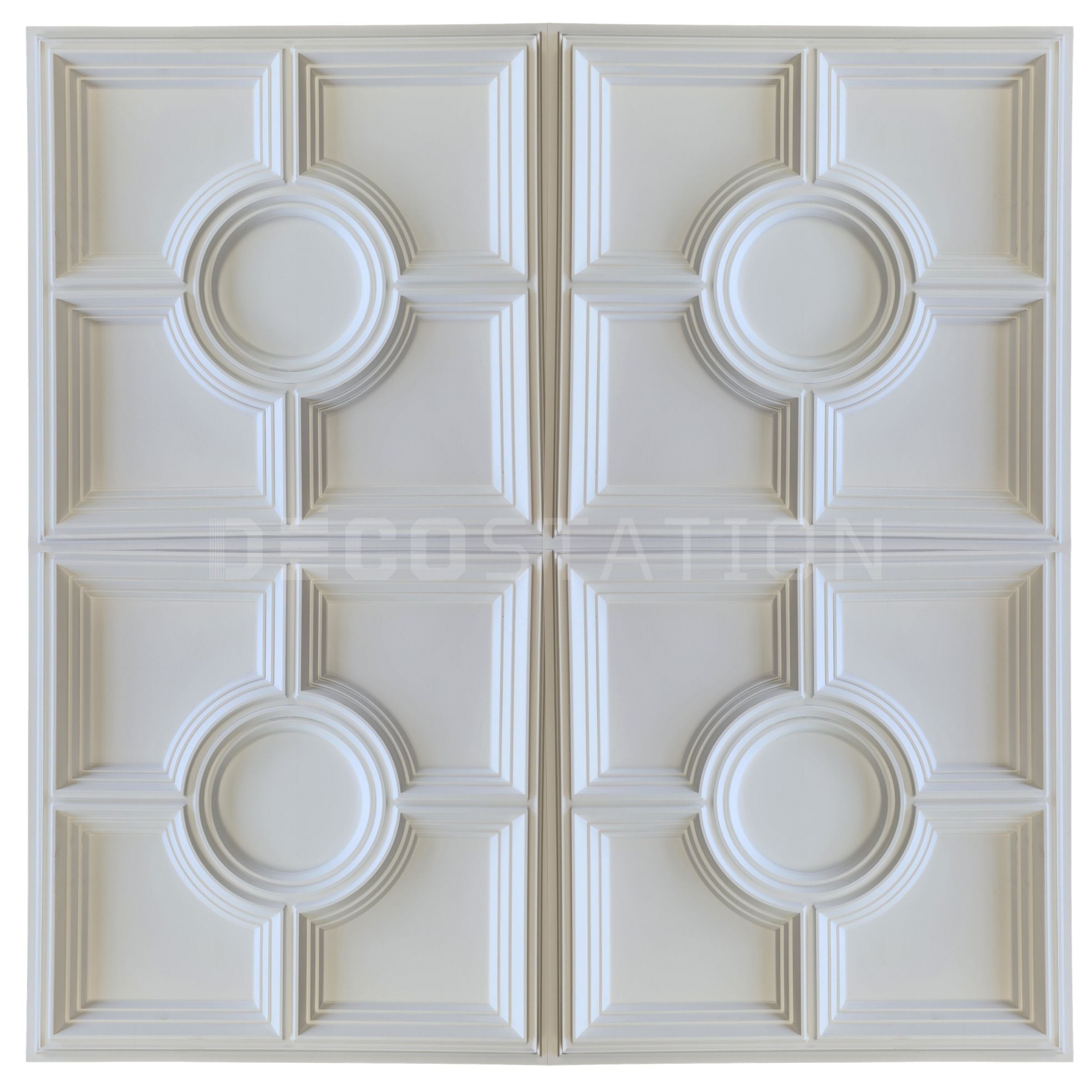 3D Wall Panel – Circle Frame White