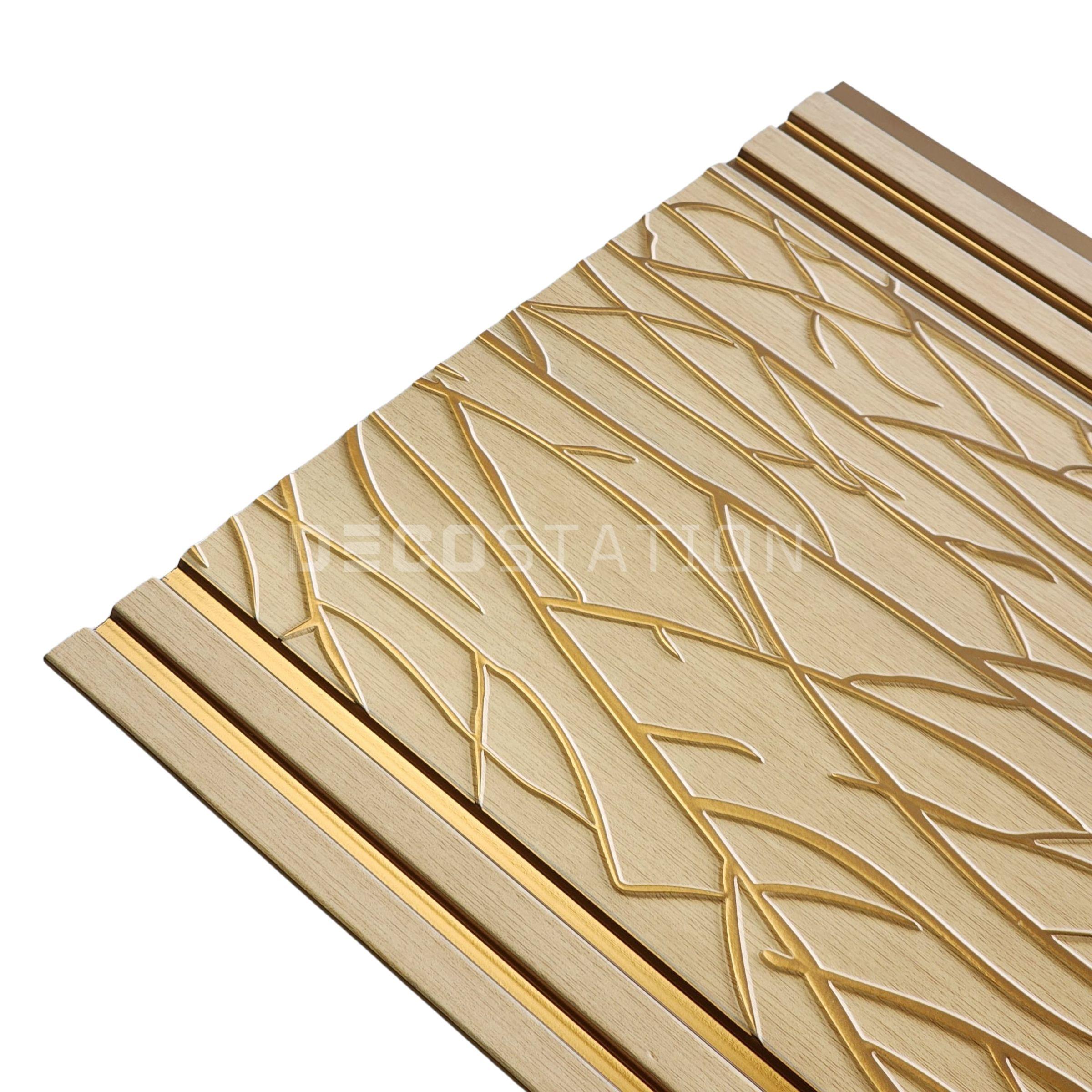 DecoArt Champagne Gold PS Fluted Panel – 11.8″ × 110″