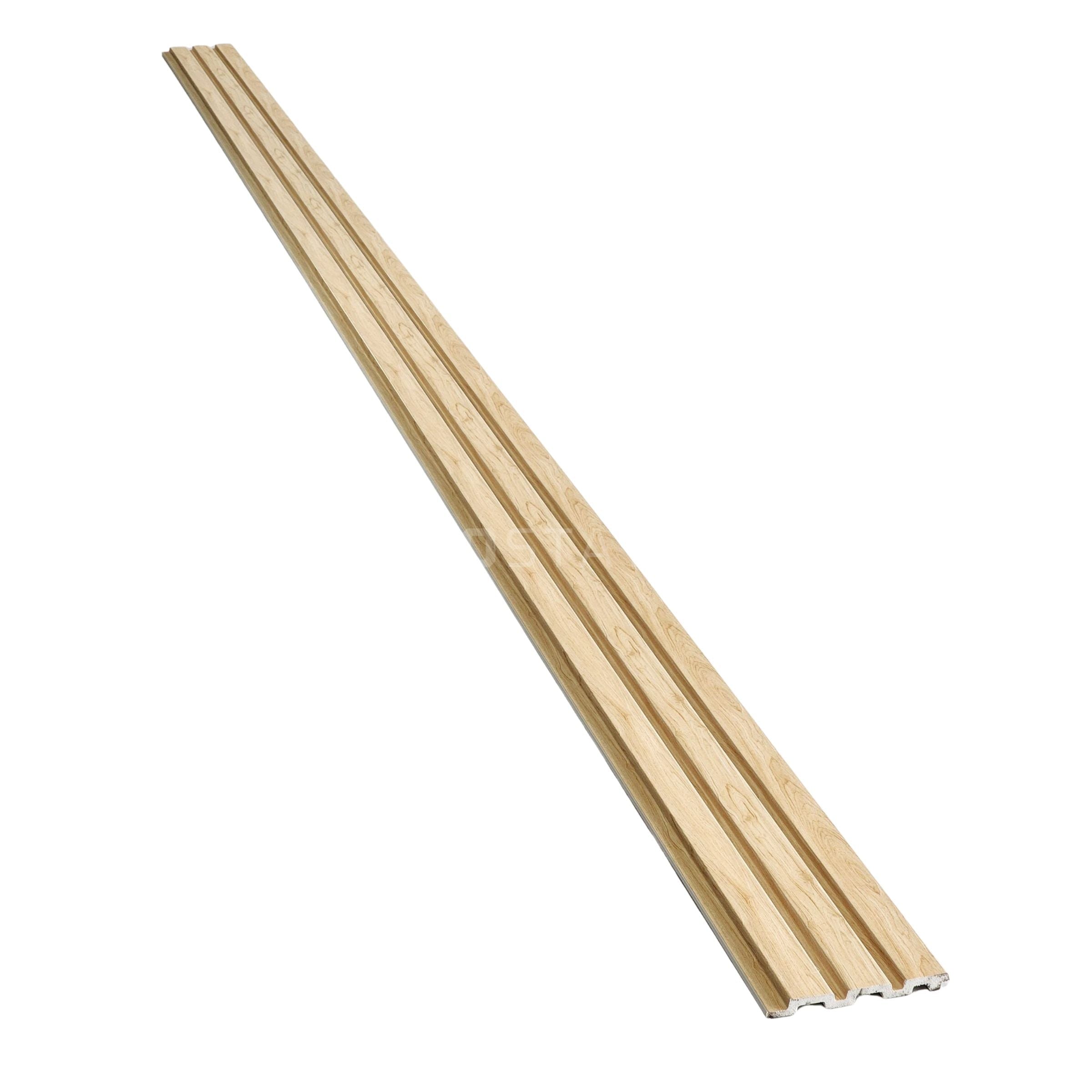 Natural Oak WPC Fluted Panel