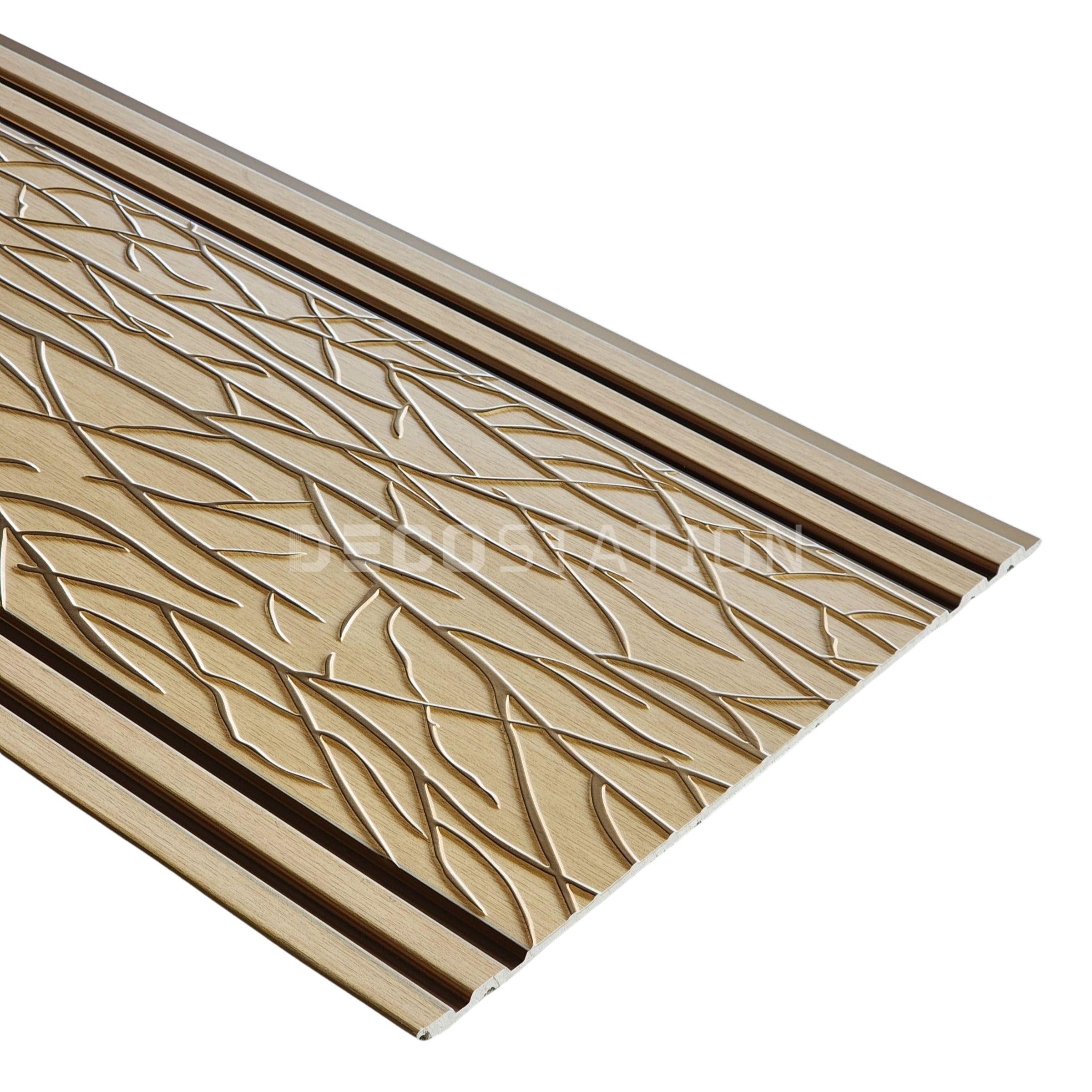 DecoArt Champagne Gold PS Fluted Panel – 11.8″ × 110″