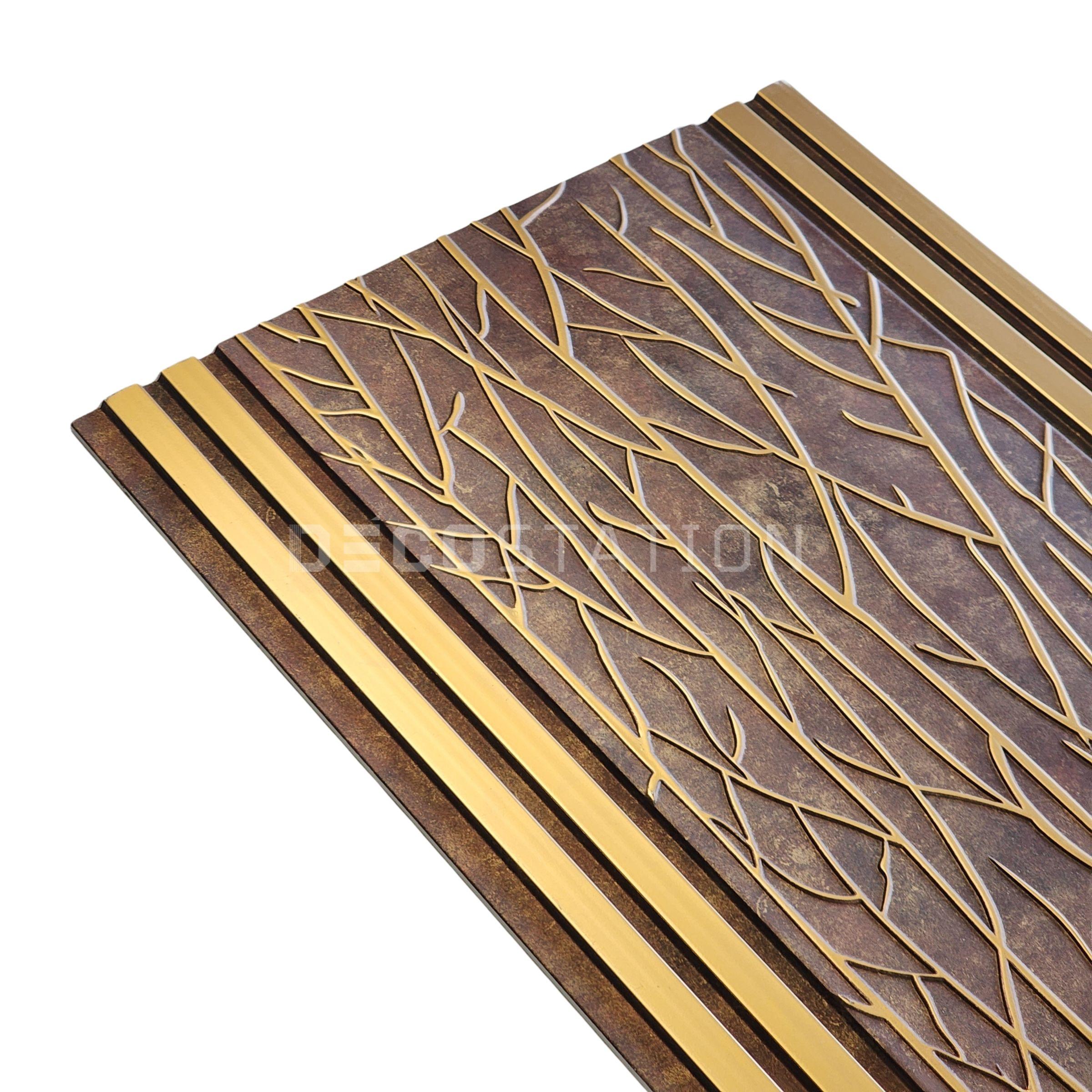 DecoArt Bronze Oak PS Fluted Panel – 11.8″ × 110″