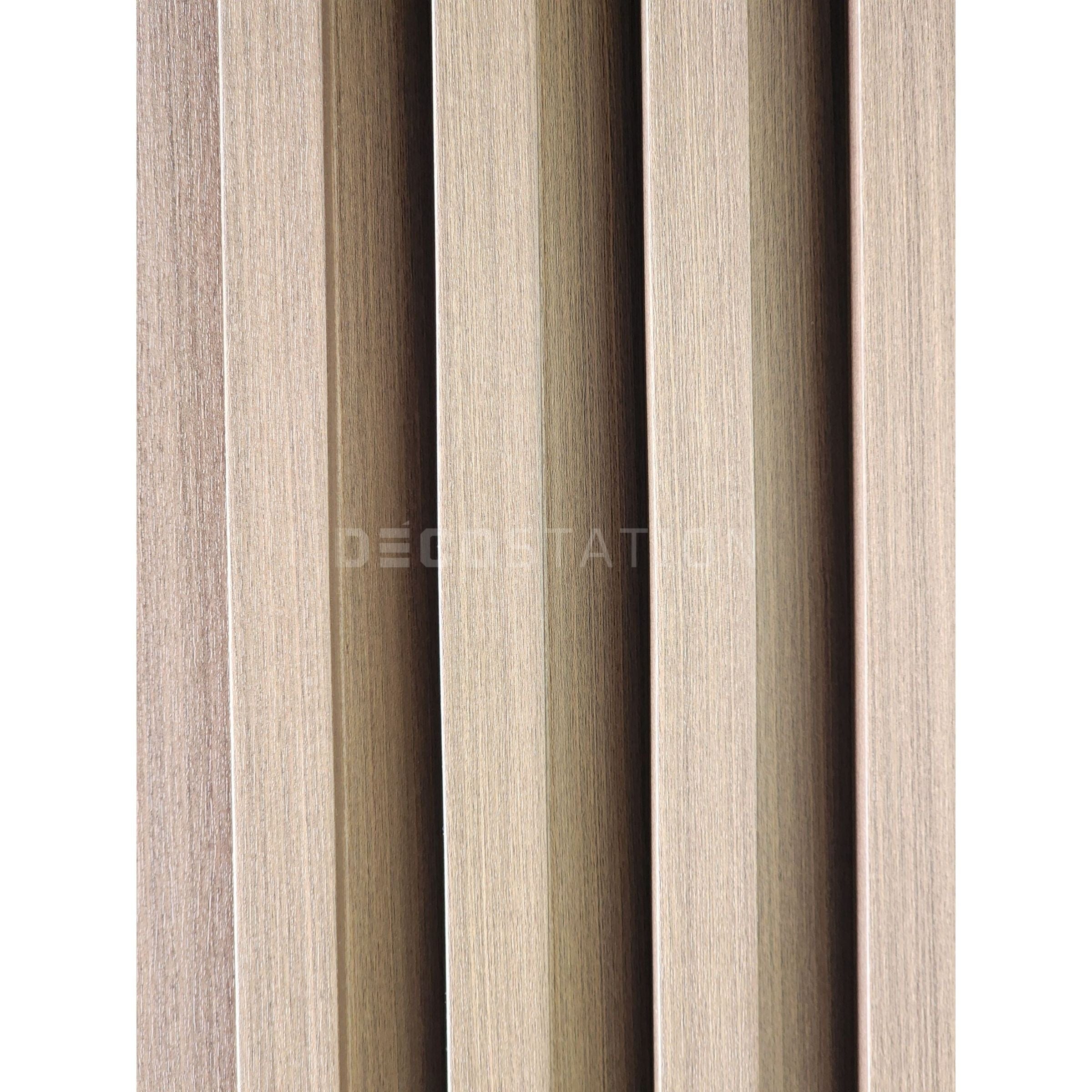 Mocha Wood WPC Fluted Panel