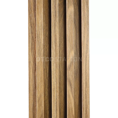 Walnut Grain WPC Fluted Panel