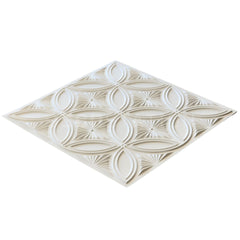 3D Wall Panel – Crystal Bloom White