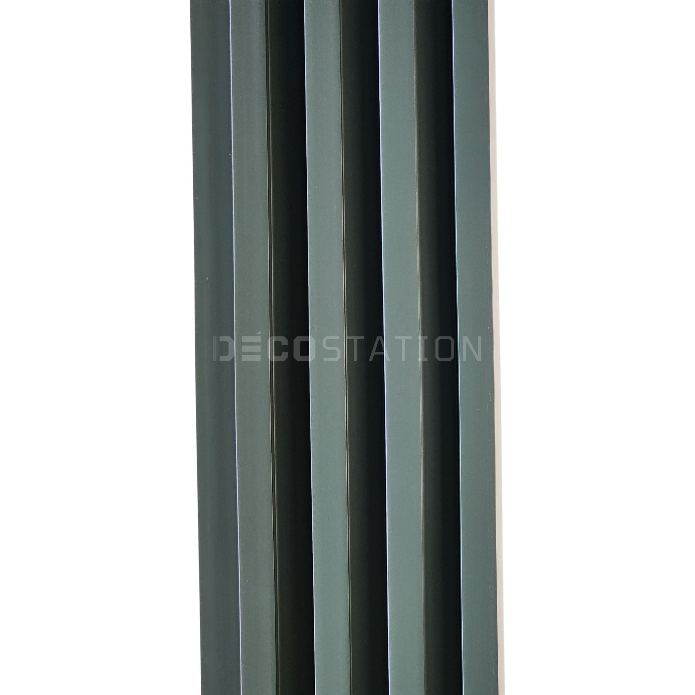 Matte Olive Green WPC Fluted Panel