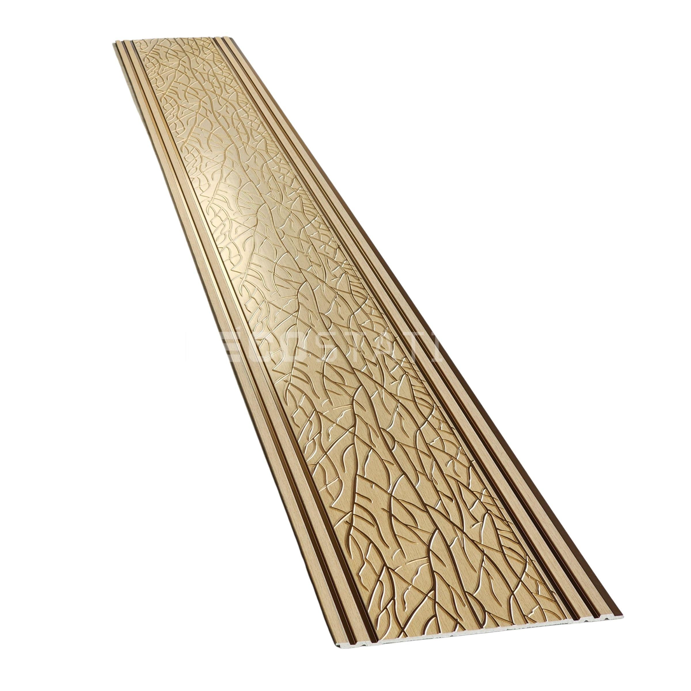 DecoArt Champagne Gold PS Fluted Panel – 11.8″ × 110″