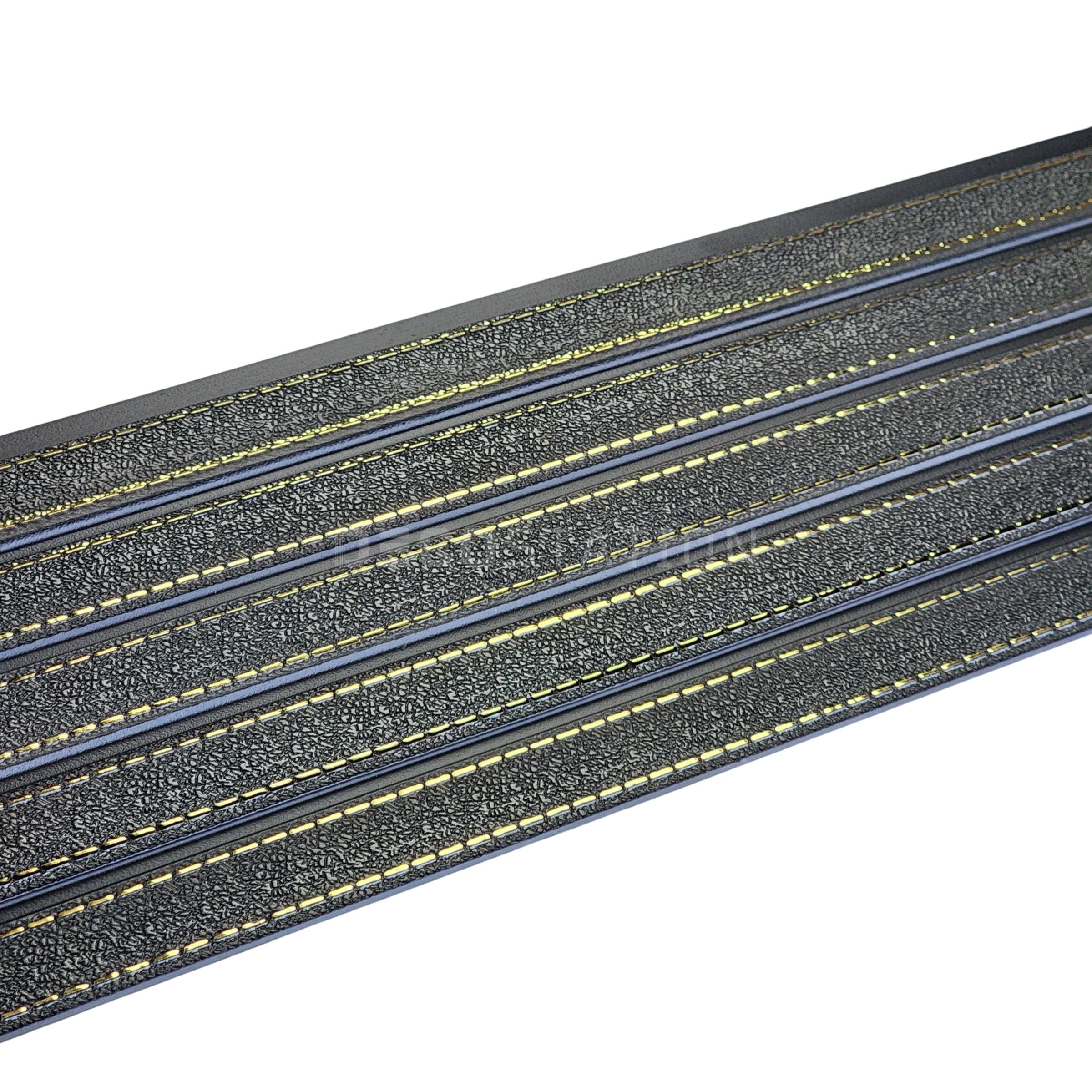 Luxury Black Leather WPC Panel