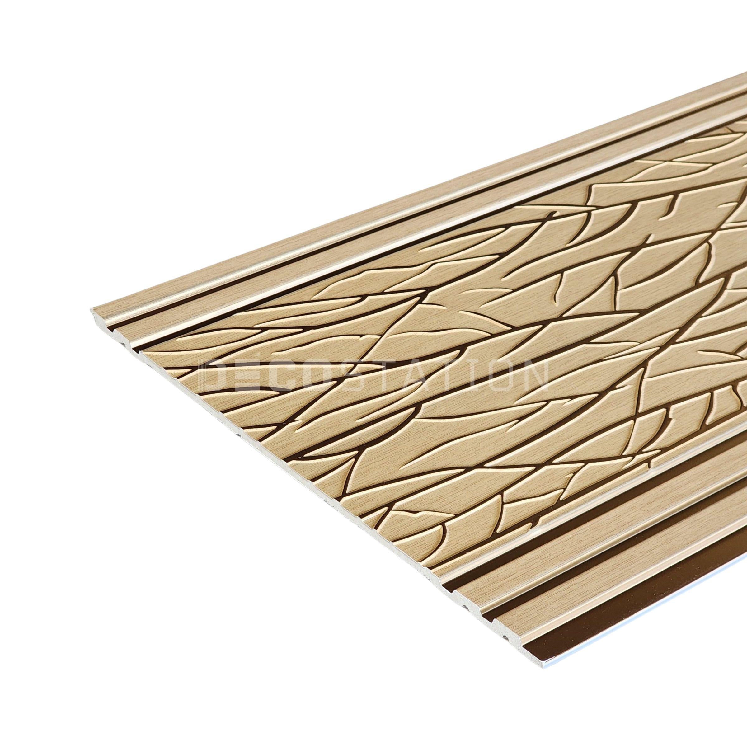DecoArt Champagne Gold PS Fluted Panel – 11.8″ × 110″