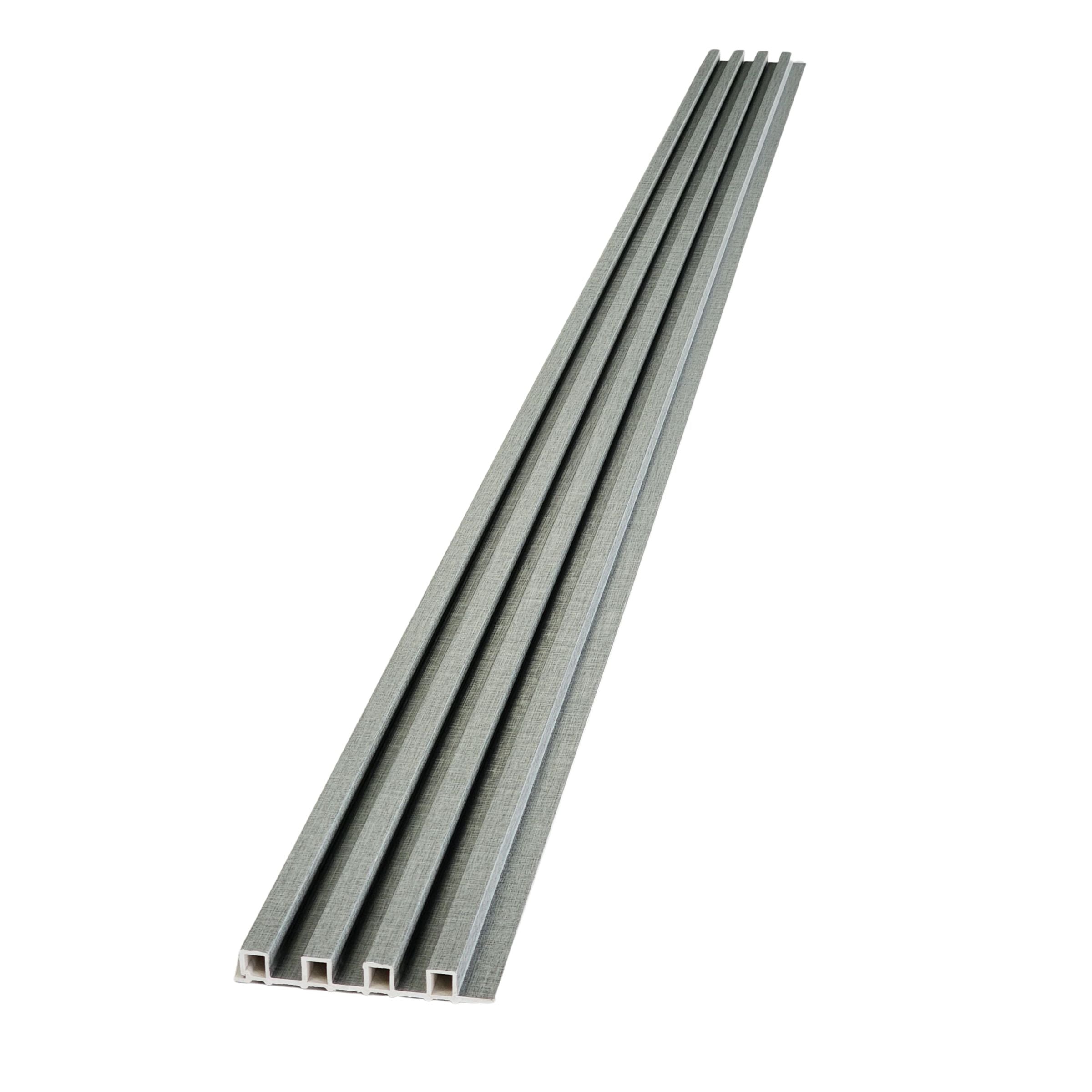 Textured Grey WPC Fluted Panel