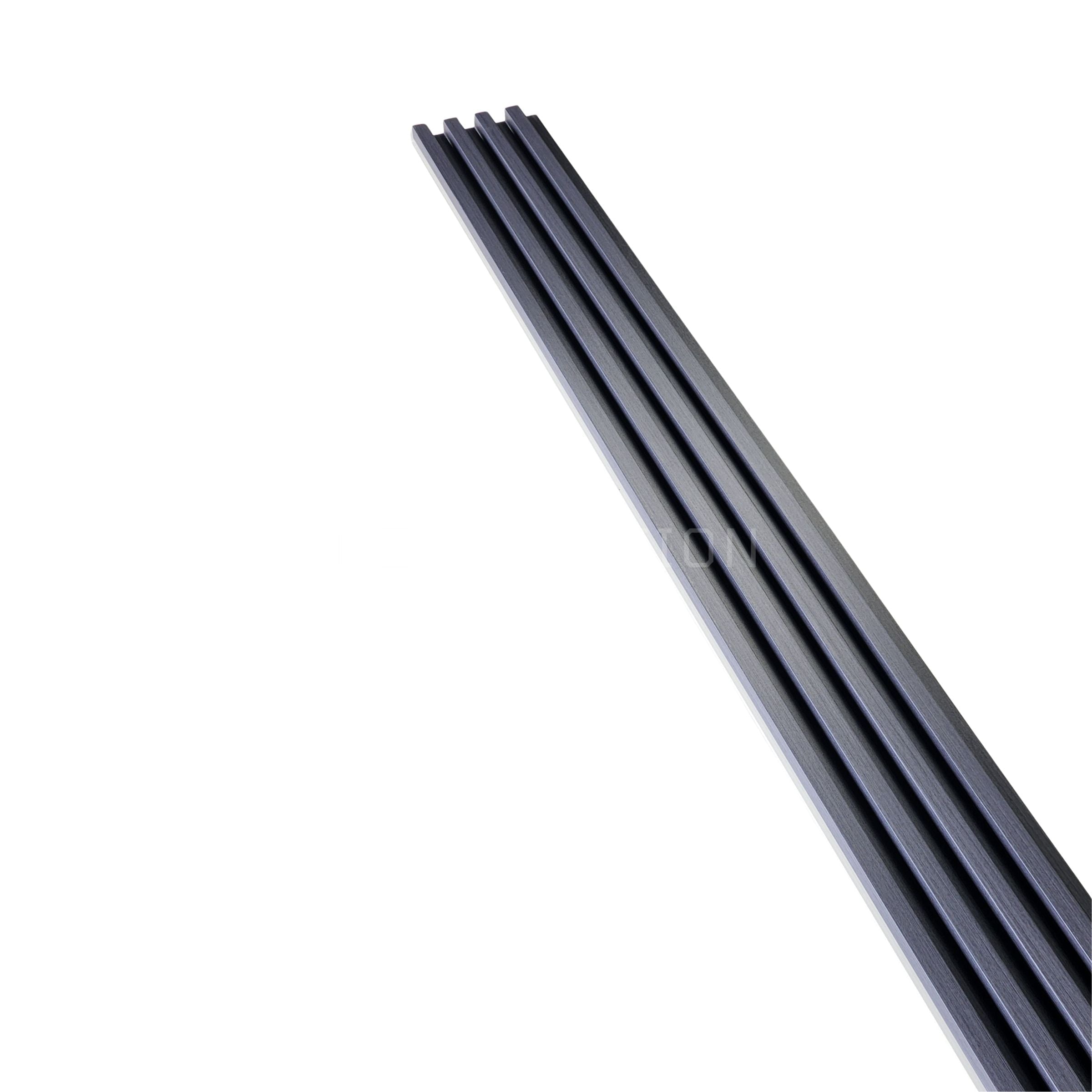 Brushed Navy WPC Fluted Panel
