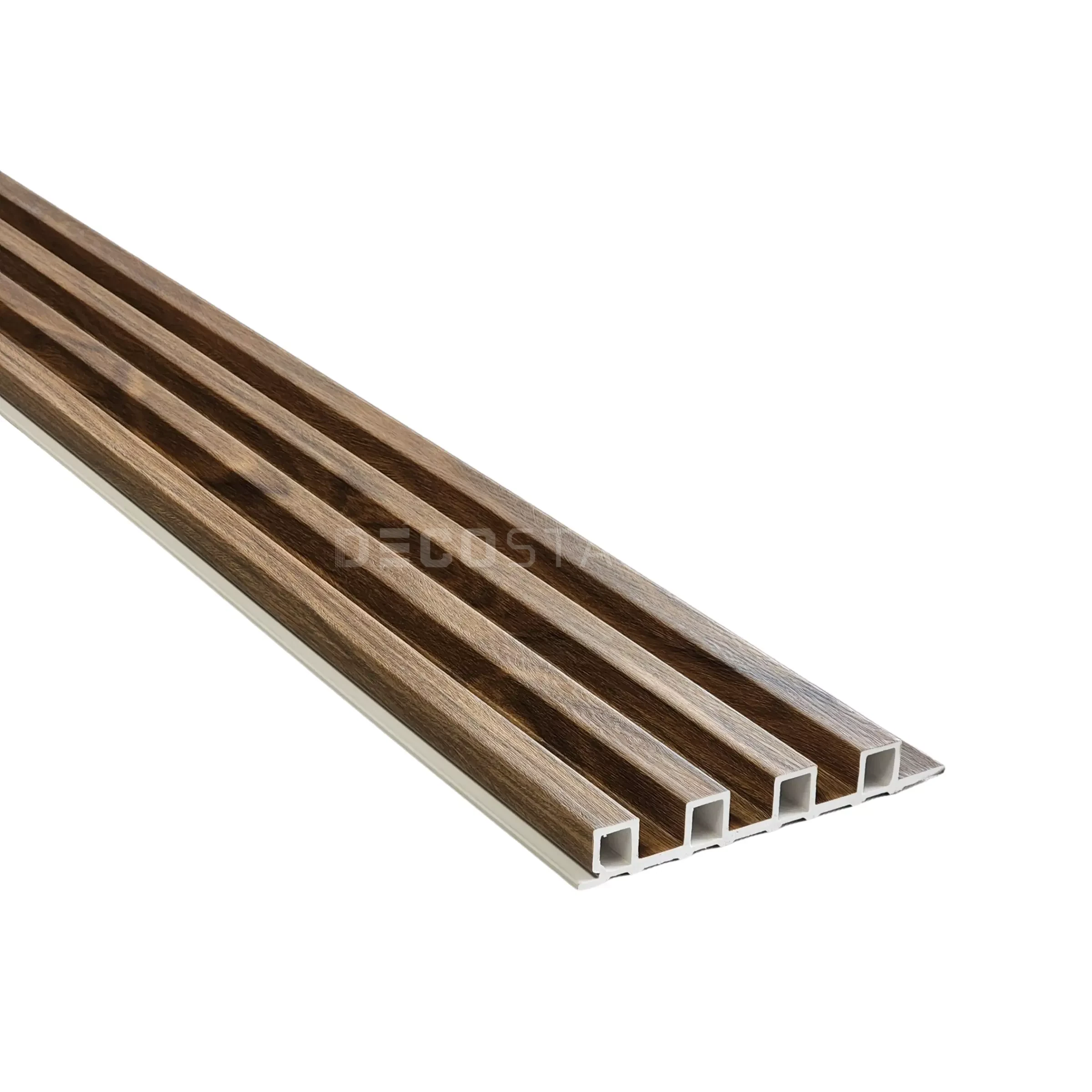 Walnut Grain WPC Fluted Panel