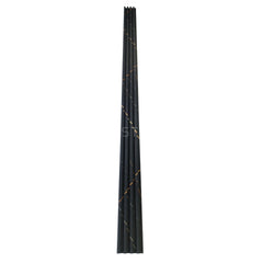 Black Marble-Effect WPC Fluted Panel