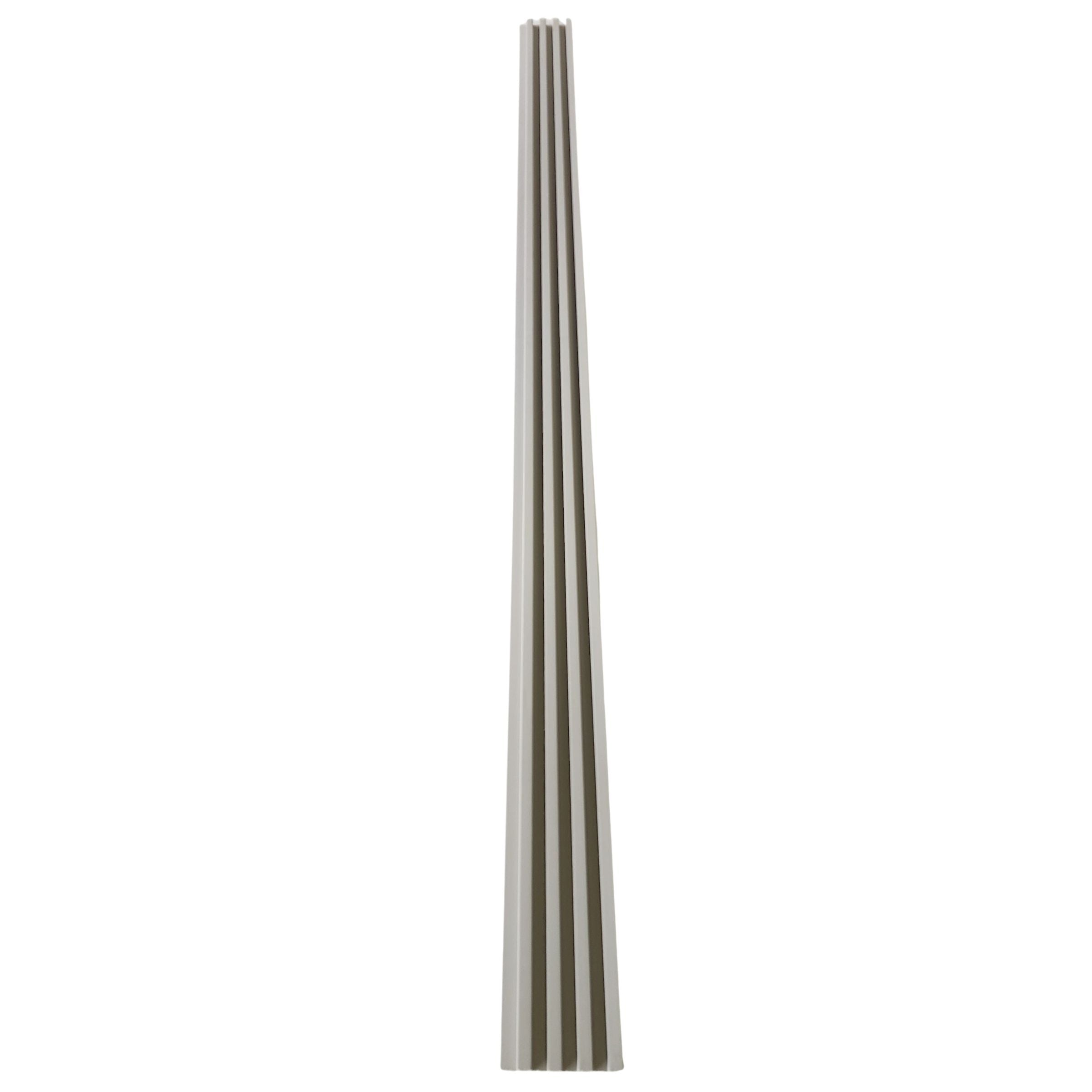 White WPC Fluted Panel